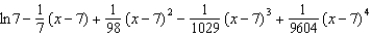 <strong>Find the fourth degree Taylor polynomial centered at for the function. </strong> A) B) C) D) E)