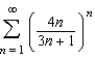 Use the Root Test to determine the convergence or divergence of the series.