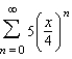 Find the values of x for which the series   converges.