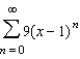 Find the values of x for which the series   converges.