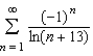 Consider the series . Review the Alternating Series Test to determine which of the following statements is true for the given series.
