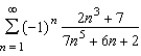 Use the Alternating Series Test (if possible) to determine whether the series converges or diverges?