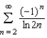 Determine whether the series converges conditionally or absolutely, or diverges.