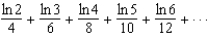True or false: The series   converges.