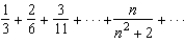 True or false: The series   converges.