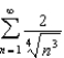 Sketch the graph of the sequence of partial sum of the series   .