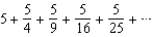 Write the first five terms of the sequence of partial sums.  