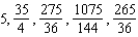 <strong>Write the first five terms of the sequence of partial sums. </strong> A) B) C) D) E)