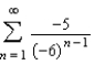 Write the first five terms of the sequence of partial sums.  