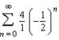 Match the series with the graph of its sequence of partial sums.  
