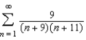 Find the sum of the convergent series.  