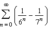 Find the sum of the convergent series   .