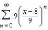 Find all values of x for which the series   converges.