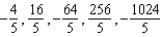 <strong>Write the first five terms of the sequence. </strong> A) B) C) D) E)