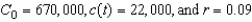 Suppose the capitalized cost C is given by where is the original investment, t is the time in years, r is the annual interest rate compounded continuously, and is the annual cost of maintenance. Find the capitalized cost C of an asset forever if . Round your answer to the nearest dollar.