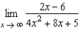 Evaluate the   using L'Hôpital's Rule if necessary.