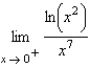 Evaluate the limit   using L'Hopital's Rule if necessary.