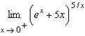 Evaluate the limit   using L'Hopital's Rule if necessary.