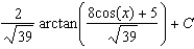 <strong>Use integration tables to find   .</strong> A)   B)   C)   D)   E)   <div style=padding-top: 35px> 