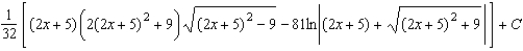 <strong>Use integration tables to find   .</strong> A)   B)   C)   D)   E)   <div style=padding-top: 35px> 