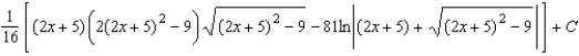<strong>Use integration tables to find   .</strong> A)   B)   C)   D)   E)   <div style=padding-top: 35px> 