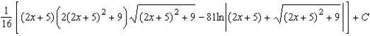 <strong>Use integration tables to find   .</strong> A)   B)   C)   D)   E)   <div style=padding-top: 35px> 