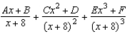 <strong>Write the form of the partial fraction decomposition for the following rational expression. </strong> A) B) C) D) E)