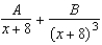 <strong>Write the form of the partial fraction decomposition for the following rational expression. </strong> A) B) C) D) E)