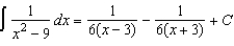 <strong>Use partial fractions to find .</strong> A) B) C) D) E)