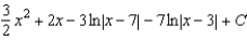 <strong>Use partial fractions to find the integral .</strong> A) B) C) D) E)