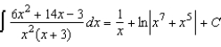 <strong>Use partial fractions to find .</strong> A) B) C) D) E)
