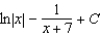 <strong>Use partial fractions to find the integral .</strong> A) B) C) D) E)