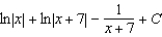 <strong>Use partial fractions to find the integral .</strong> A) B) C) D) E)