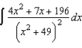 Use partial fractions to find the integral   .