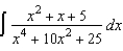 Use partial fractions to find   .