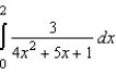 Evaluate the definite integral   .