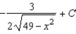 <strong>Find the indefinite integral by making the substitution . </strong> A) B) C) D) E)
