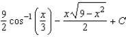 <strong>Find the indefinite integral by making the substitution . </strong> A) B) C) D) E)