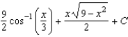 <strong>Find the indefinite integral by making the substitution . </strong> A) B) C) D) E)