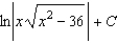 <strong>Find the indefinite integral by making the substitution . </strong> A) B) C) D) E)