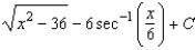 <strong>Find the indefinite integral by making the substitution . </strong> A) B) C) D) E)