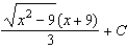 <strong>Find the indefinite integral by making the substitution . </strong> A) B) C) D) E)