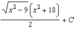 <strong>Find the indefinite integral by making the substitution . </strong> A) B) C) D) E)