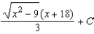 <strong>Find the indefinite integral by making the substitution . </strong> A) B) C) D) E)