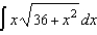Find the indefinite integral by making the substitution   .  