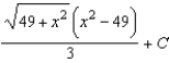 <strong>Find the indefinite integral by making the substitution . </strong> A) B) C) D) E)