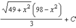 <strong>Find the indefinite integral by making the substitution . </strong> A) B) C) D) E)