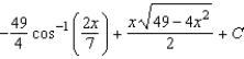 <strong>Find the indefinite integral. </strong> A) B) C) D) E)