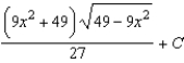 <strong>Find the indefinite integral. </strong> A) B) C) D) E)
