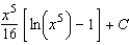 <strong>Find the indefinite integral. </strong> A) B) C) D) E)